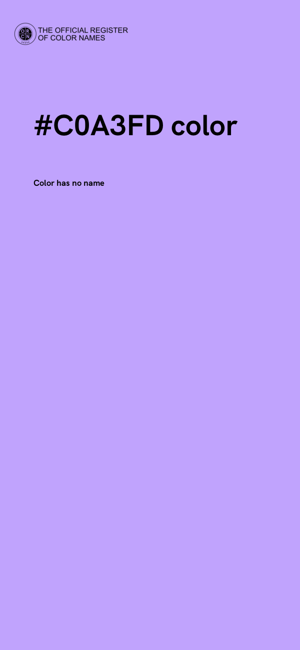 #C0A3FD color image