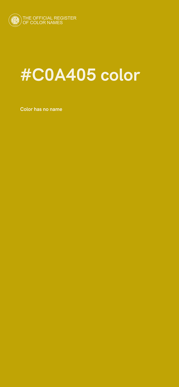 #C0A405 color image