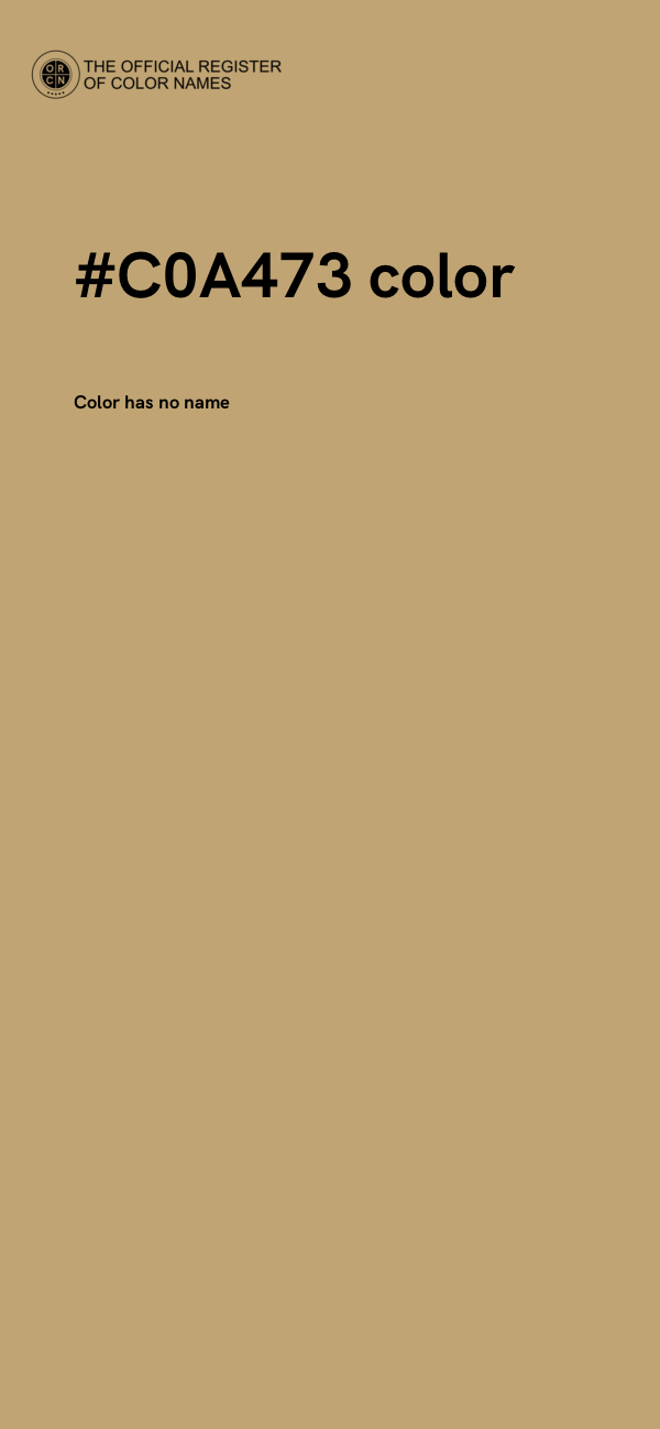 #C0A473 color image