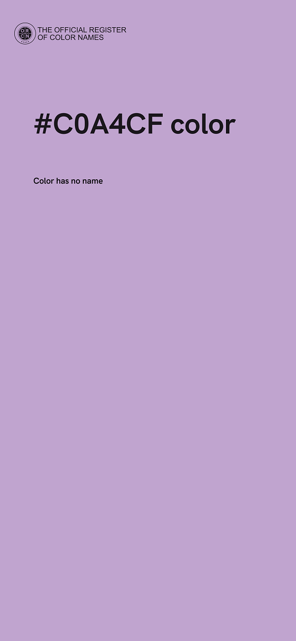 #C0A4CF color image