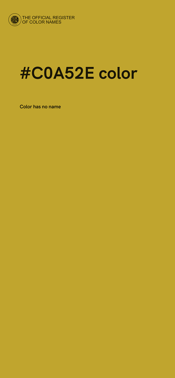 #C0A52E color image