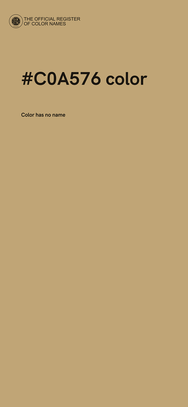 #C0A576 color image