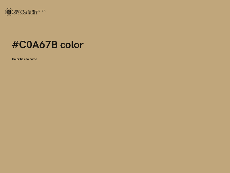 #C0A67B color image