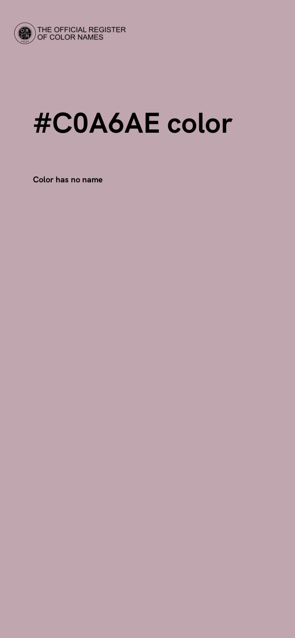 #C0A6AE color image
