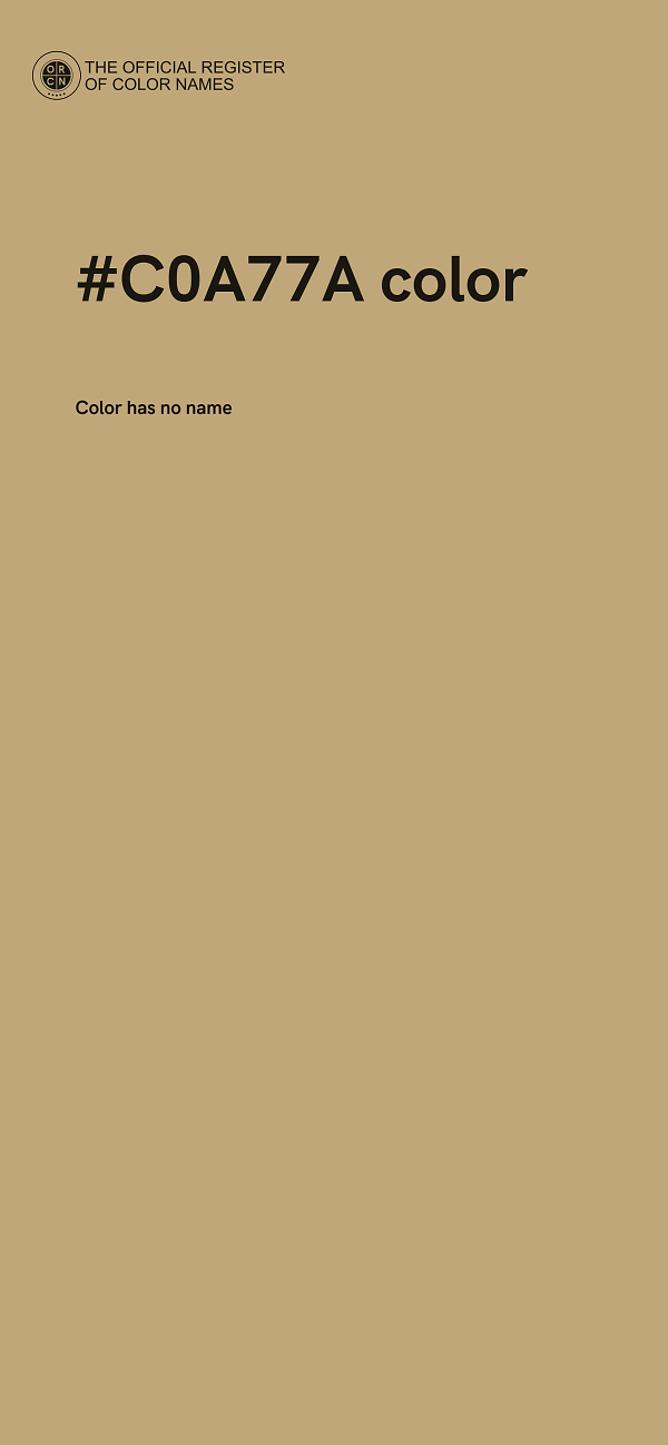 #C0A77A color image
