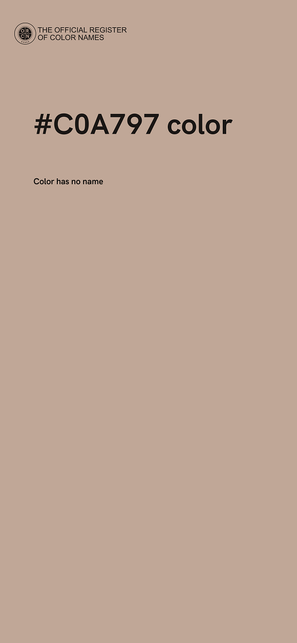 #C0A797 color image