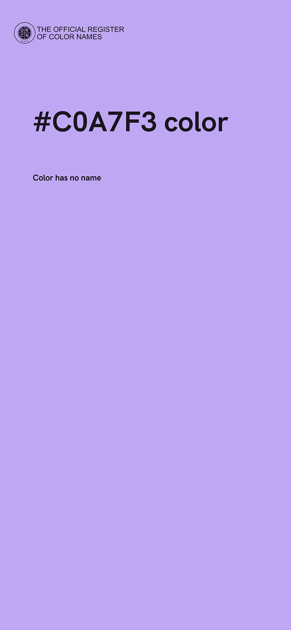 #C0A7F3 color image