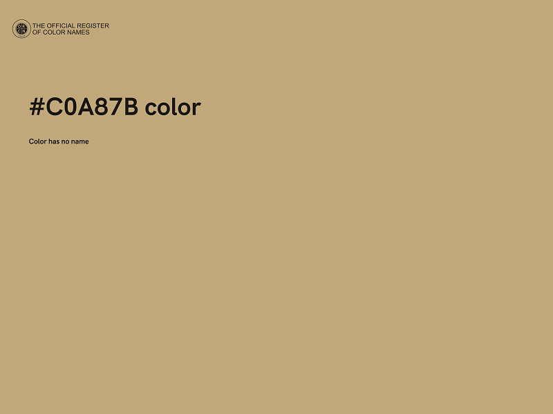 #C0A87B color image