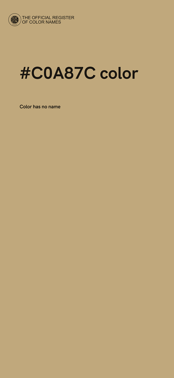 #C0A87C color image
