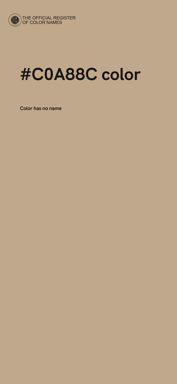 #C0A88C color image