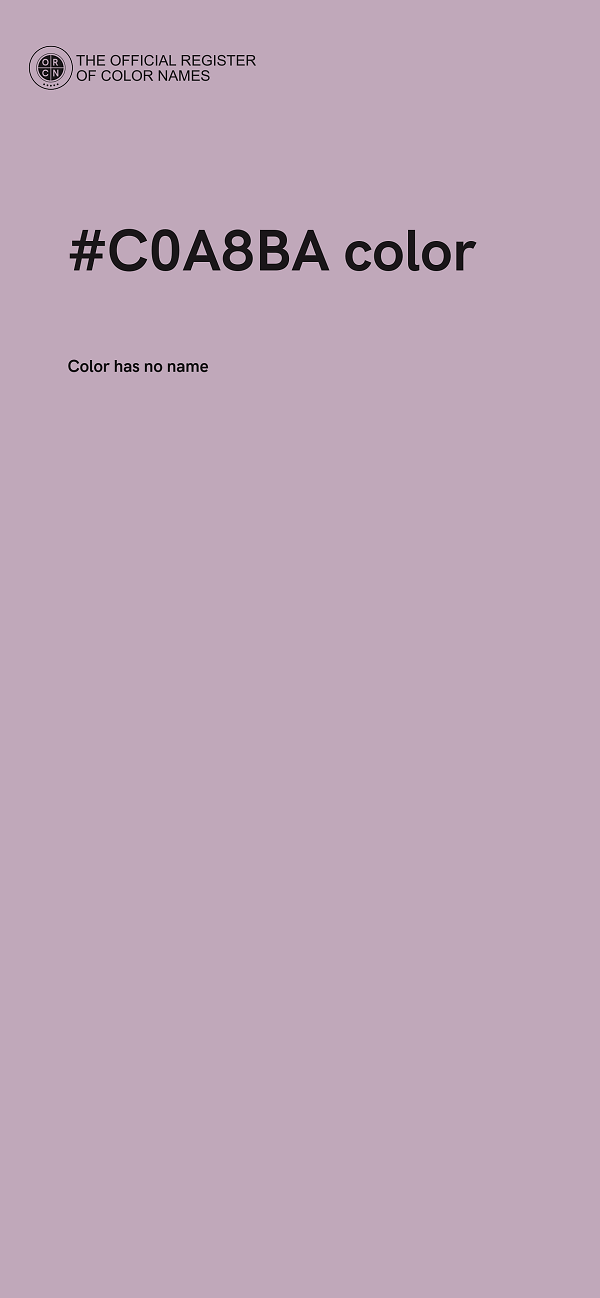 #C0A8BA color image