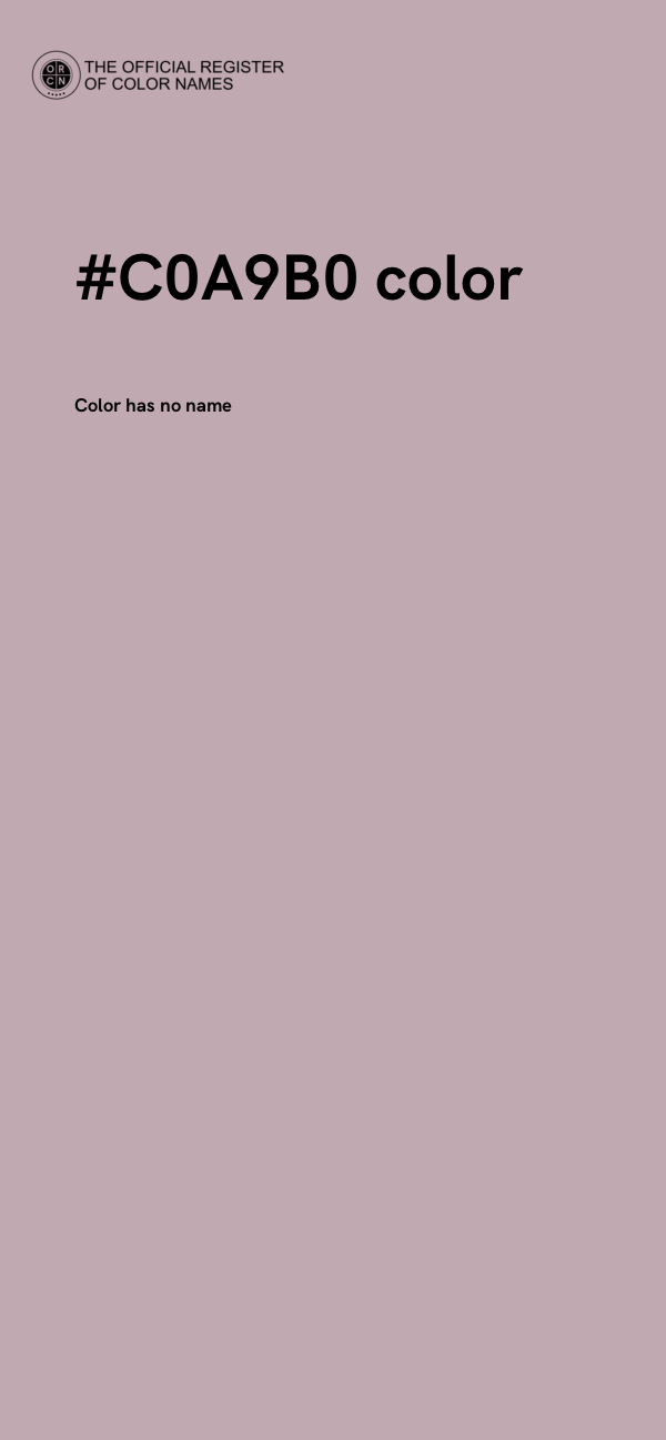 #C0A9B0 color image