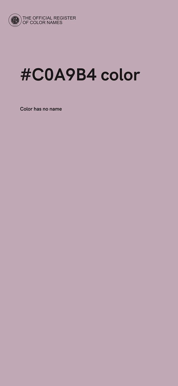 #C0A9B4 color image