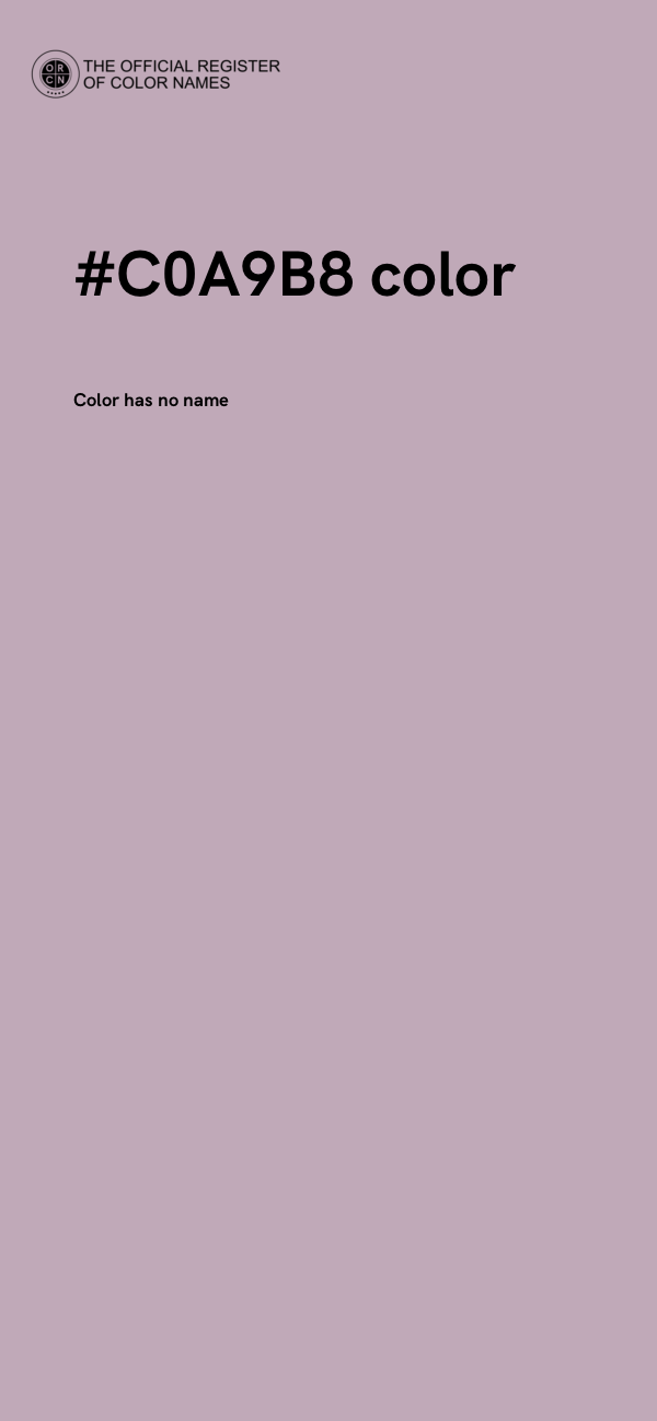 #C0A9B8 color image