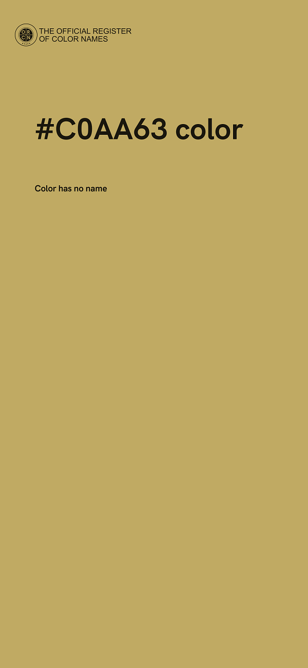 #C0AA63 color image