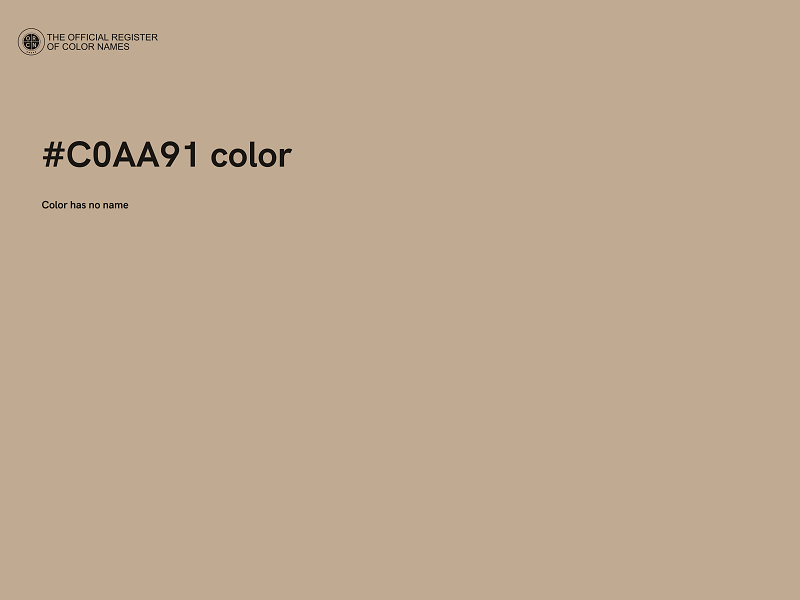 #C0AA91 color image