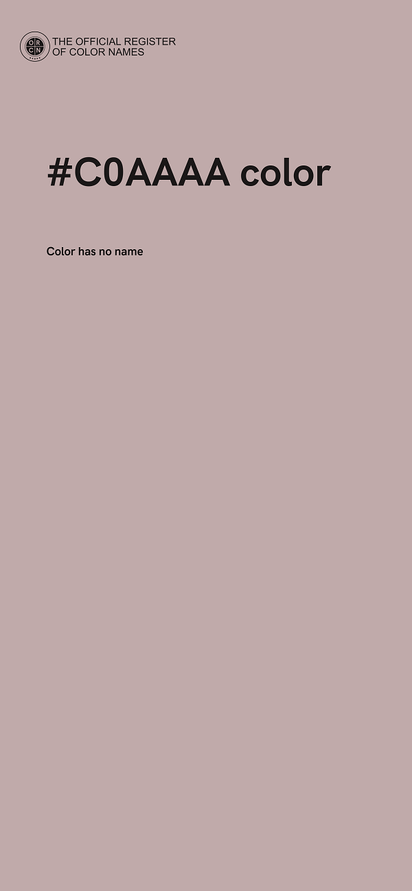 #C0AAAA color image