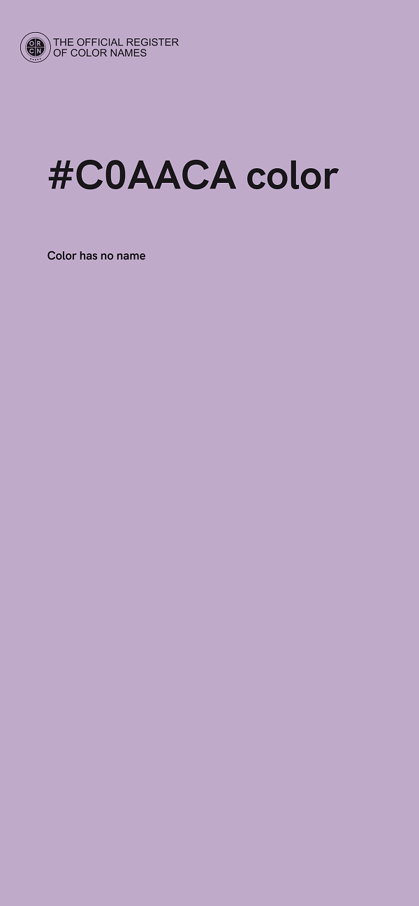 #C0AACA color image