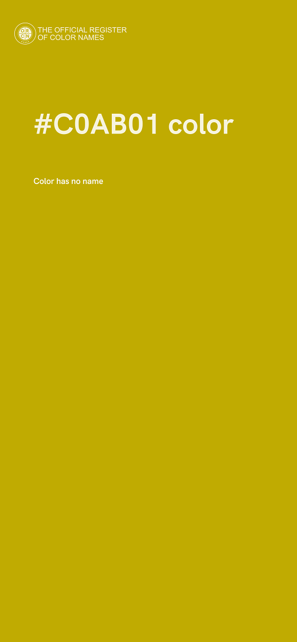 #C0AB01 color image