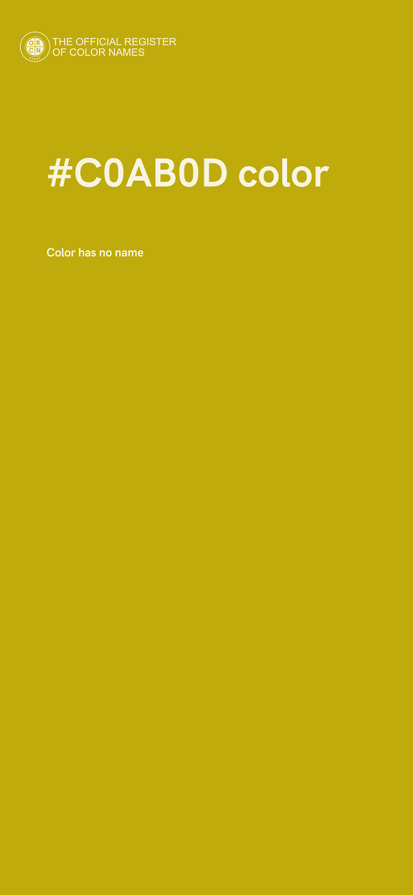#C0AB0D color image