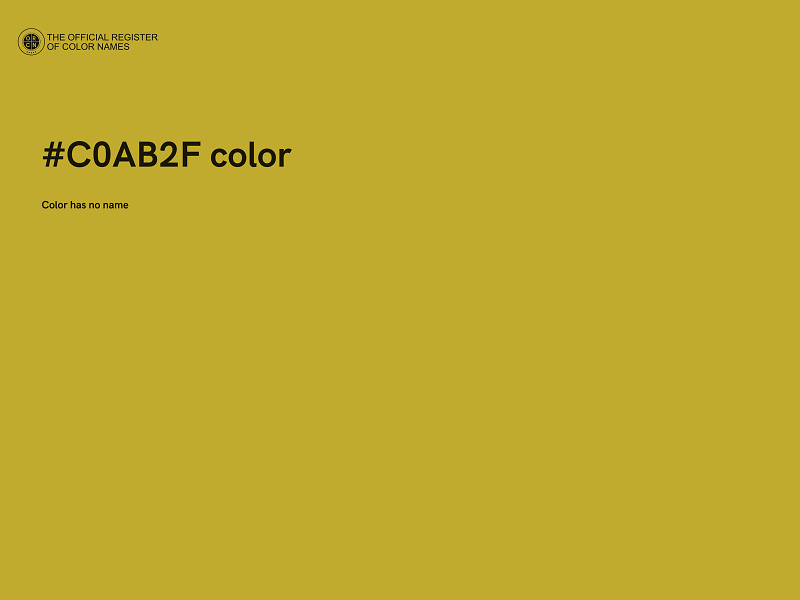 #C0AB2F color image