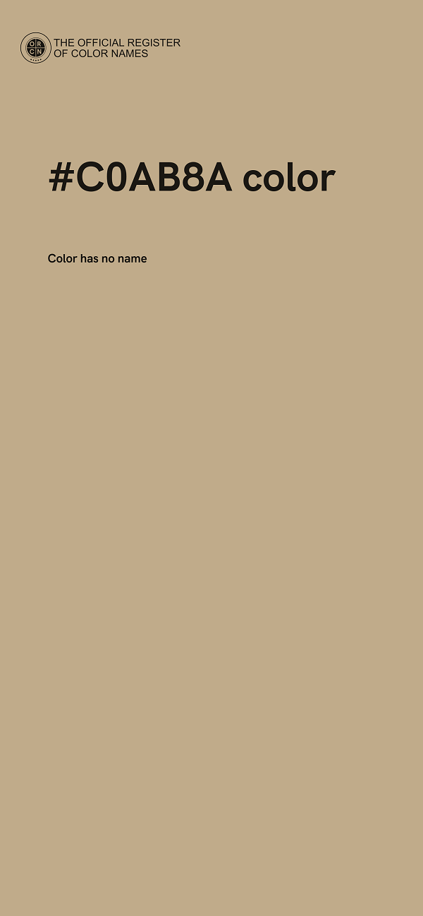 #C0AB8A color image