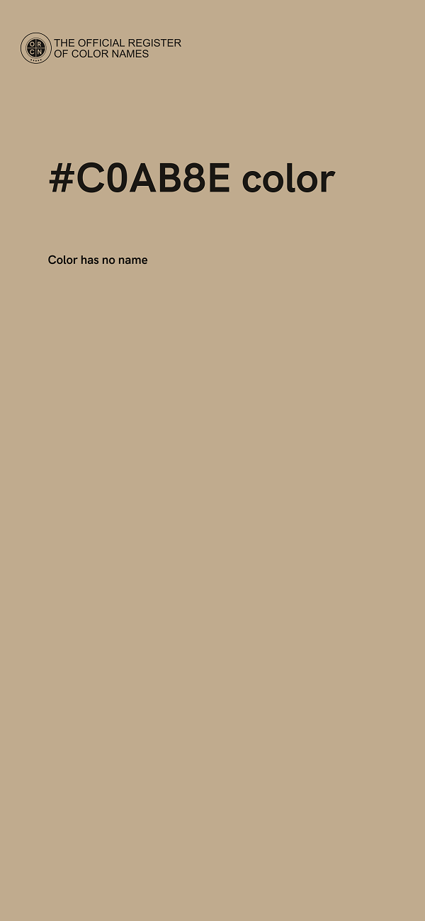 #C0AB8E color image