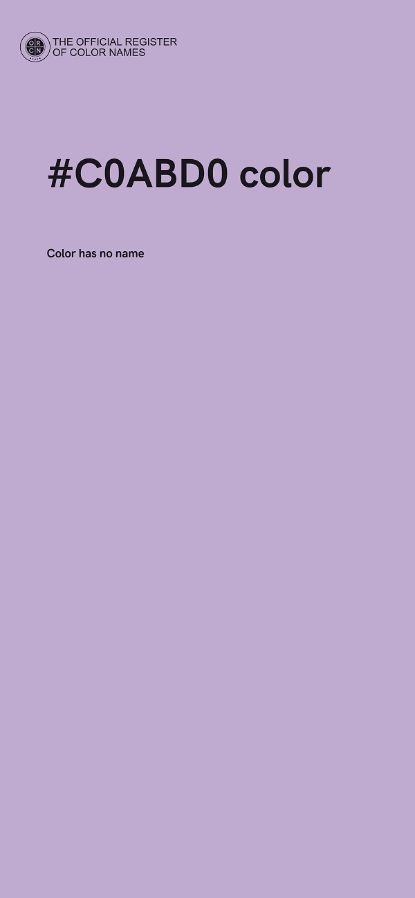 #C0ABD0 color image