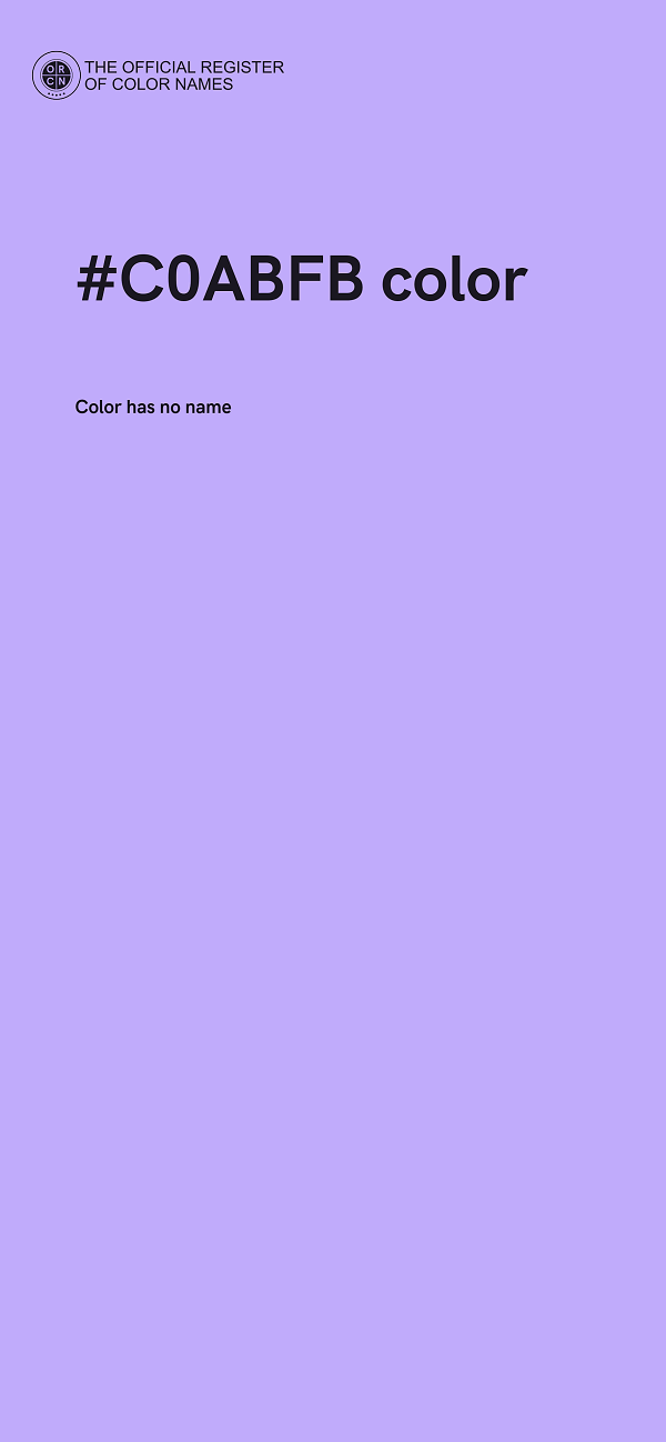 #C0ABFB color image