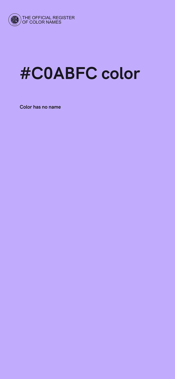 #C0ABFC color image