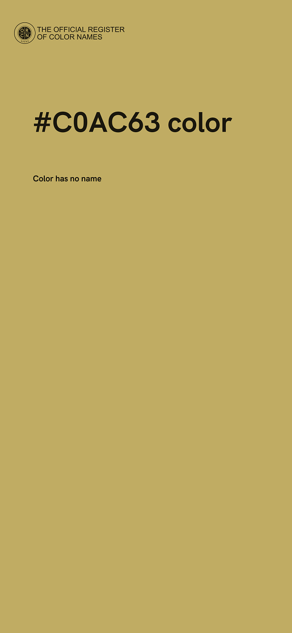 #C0AC63 color image