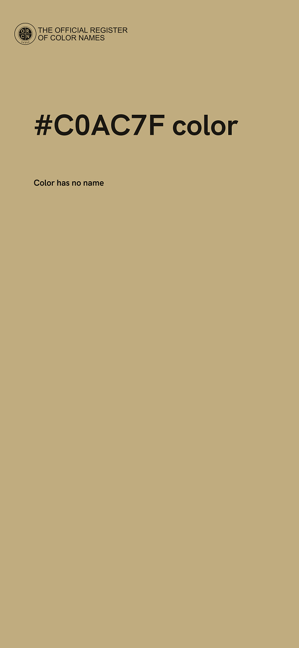 #C0AC7F color image