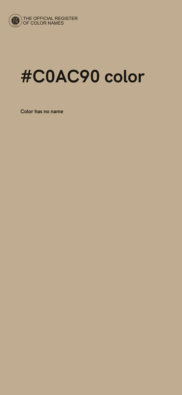 #C0AC90 color image