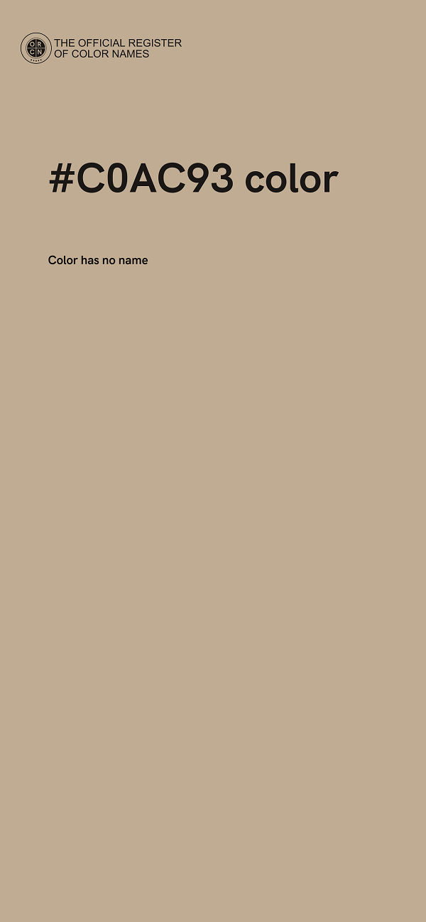 #C0AC93 color image