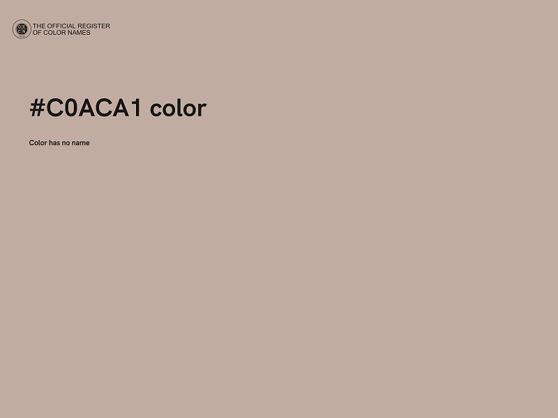 #C0ACA1 color image