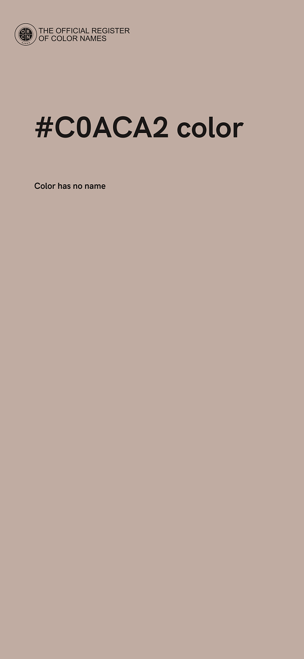#C0ACA2 color image