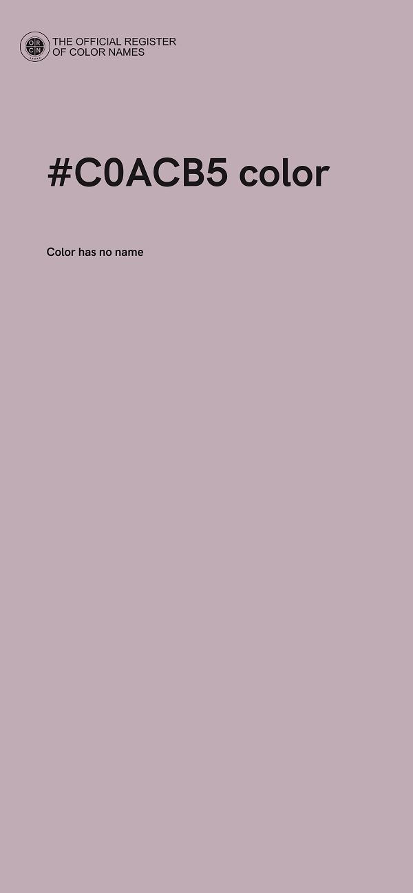 #C0ACB5 color image