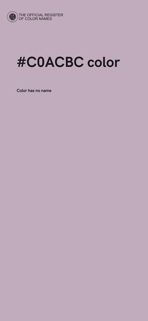 #C0ACBC color image