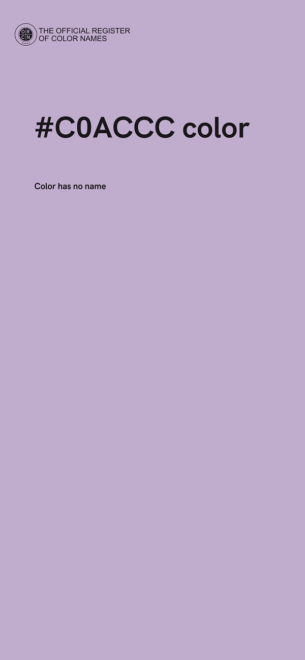 #C0ACCC color image