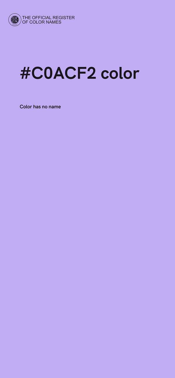#C0ACF2 color image