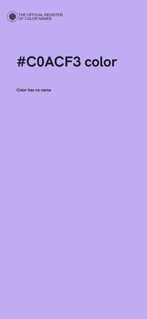 #C0ACF3 color image