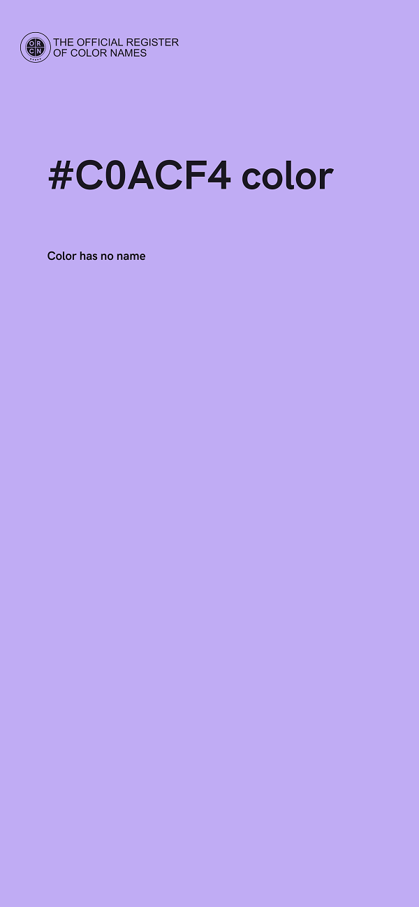 #C0ACF4 color image