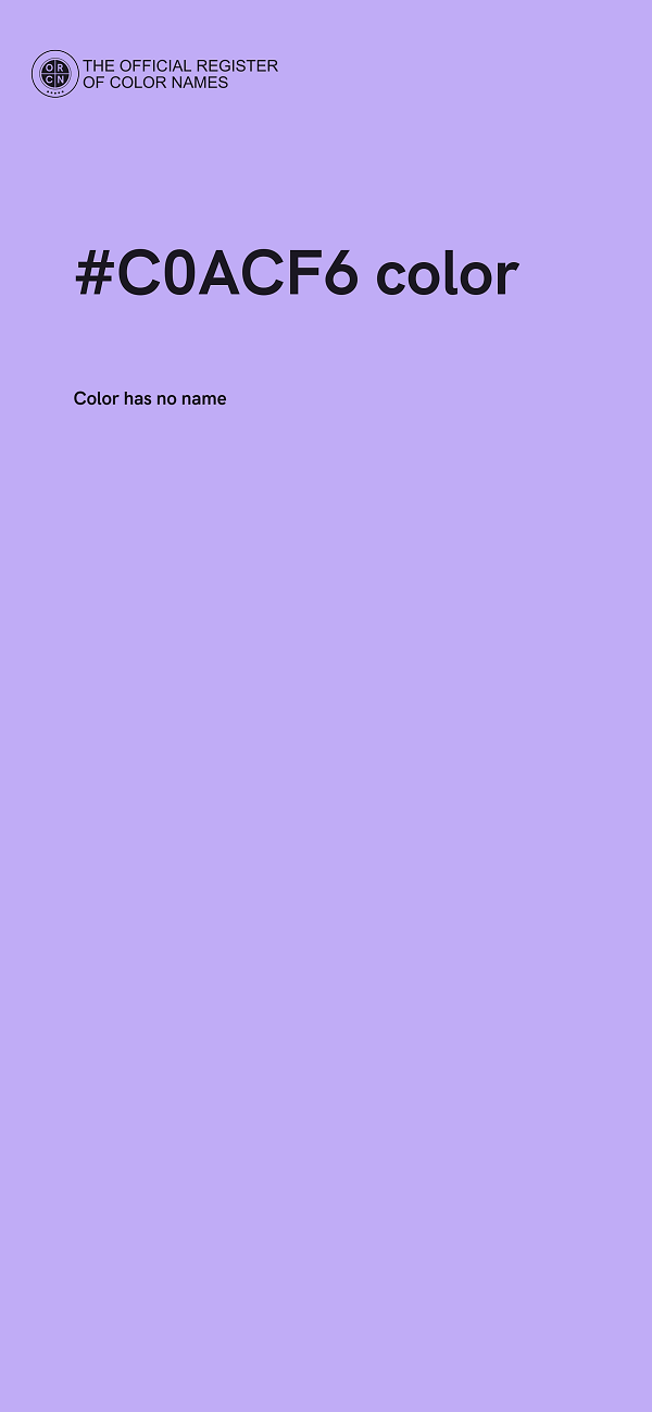 #C0ACF6 color image