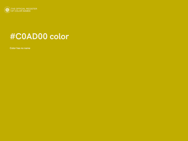 #C0AD00 color image