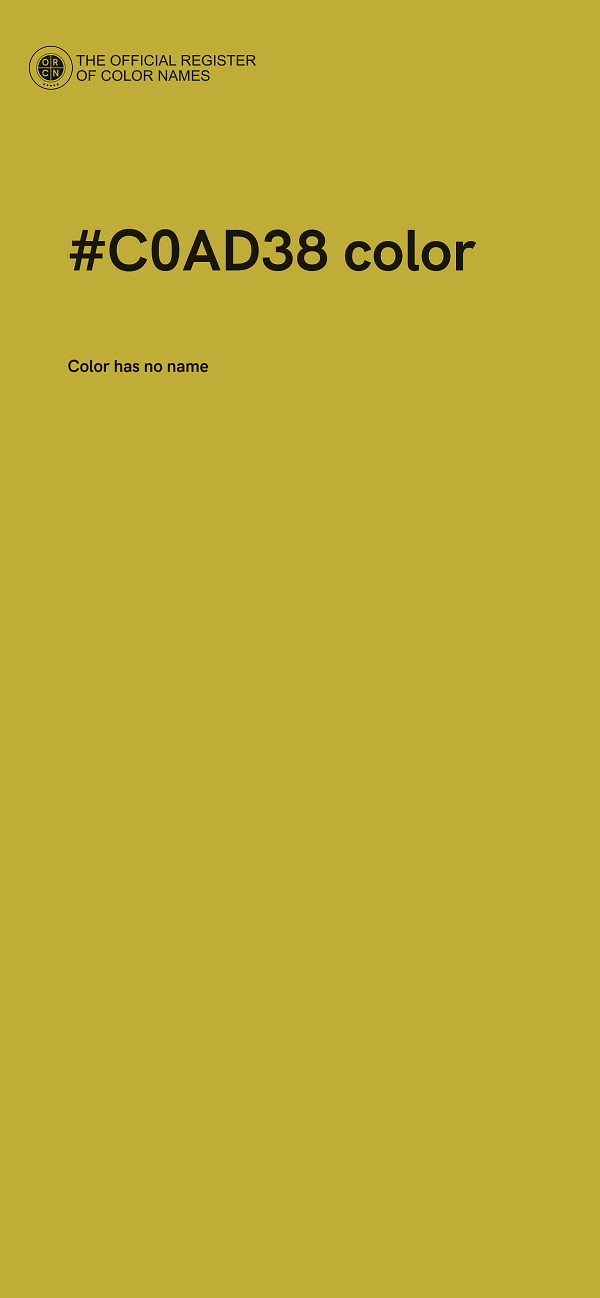#C0AD38 color image