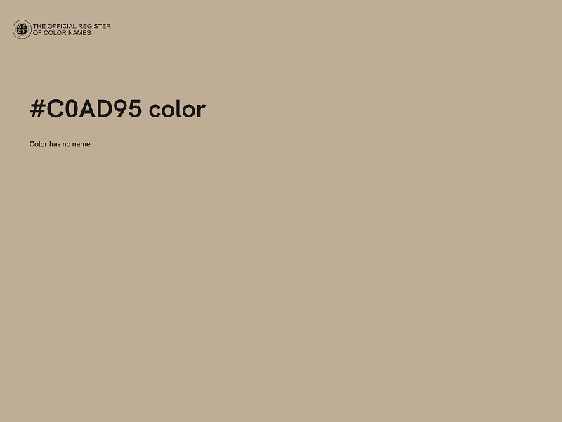 #C0AD95 color image