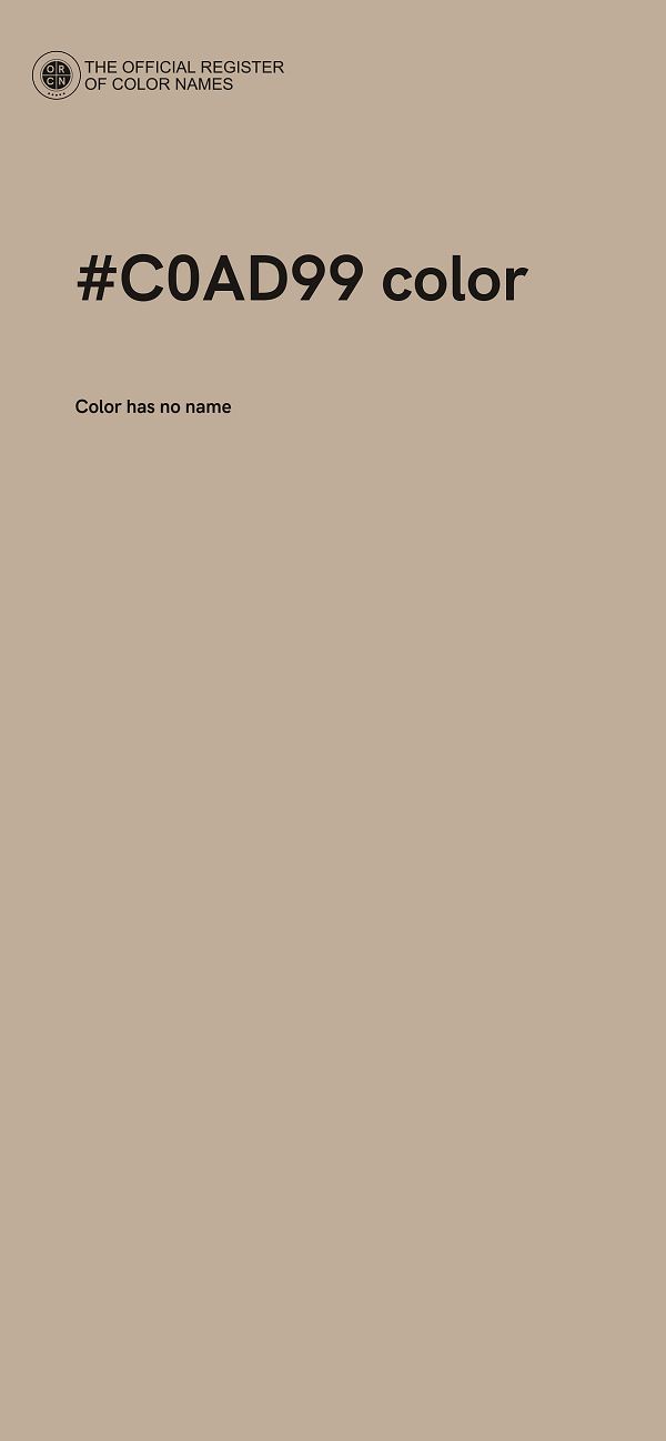 #C0AD99 color image
