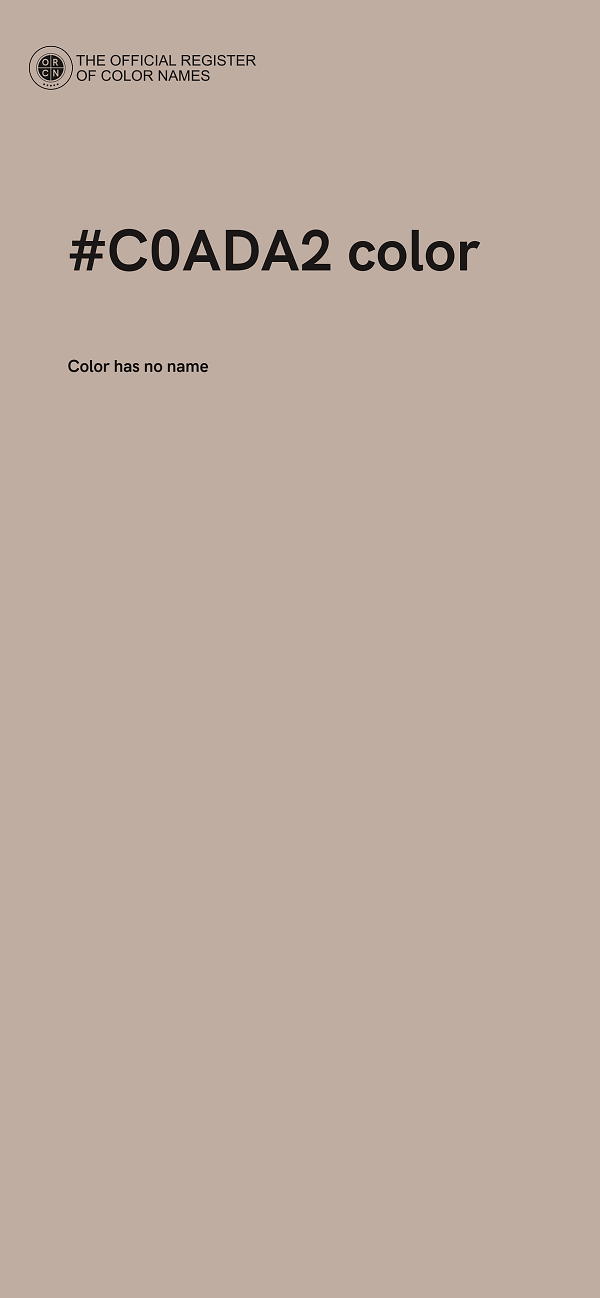 #C0ADA2 color image