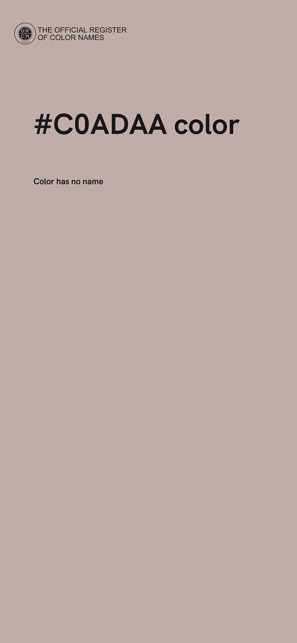 #C0ADAA color image