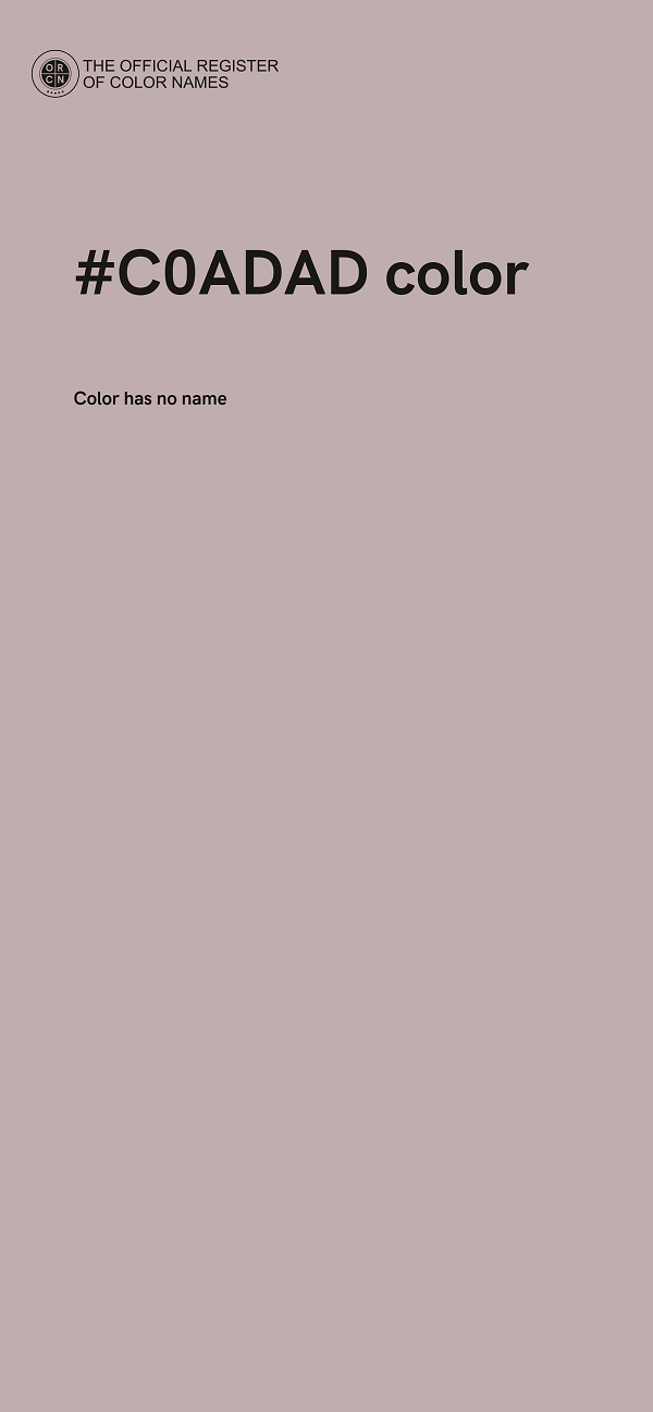 #C0ADAD color image
